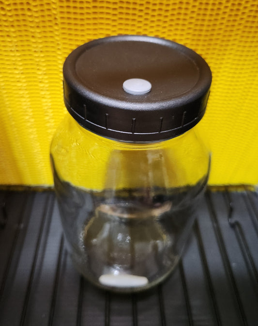Sealed LC Jar/Lid Kit (1000 ml) - Injection Port