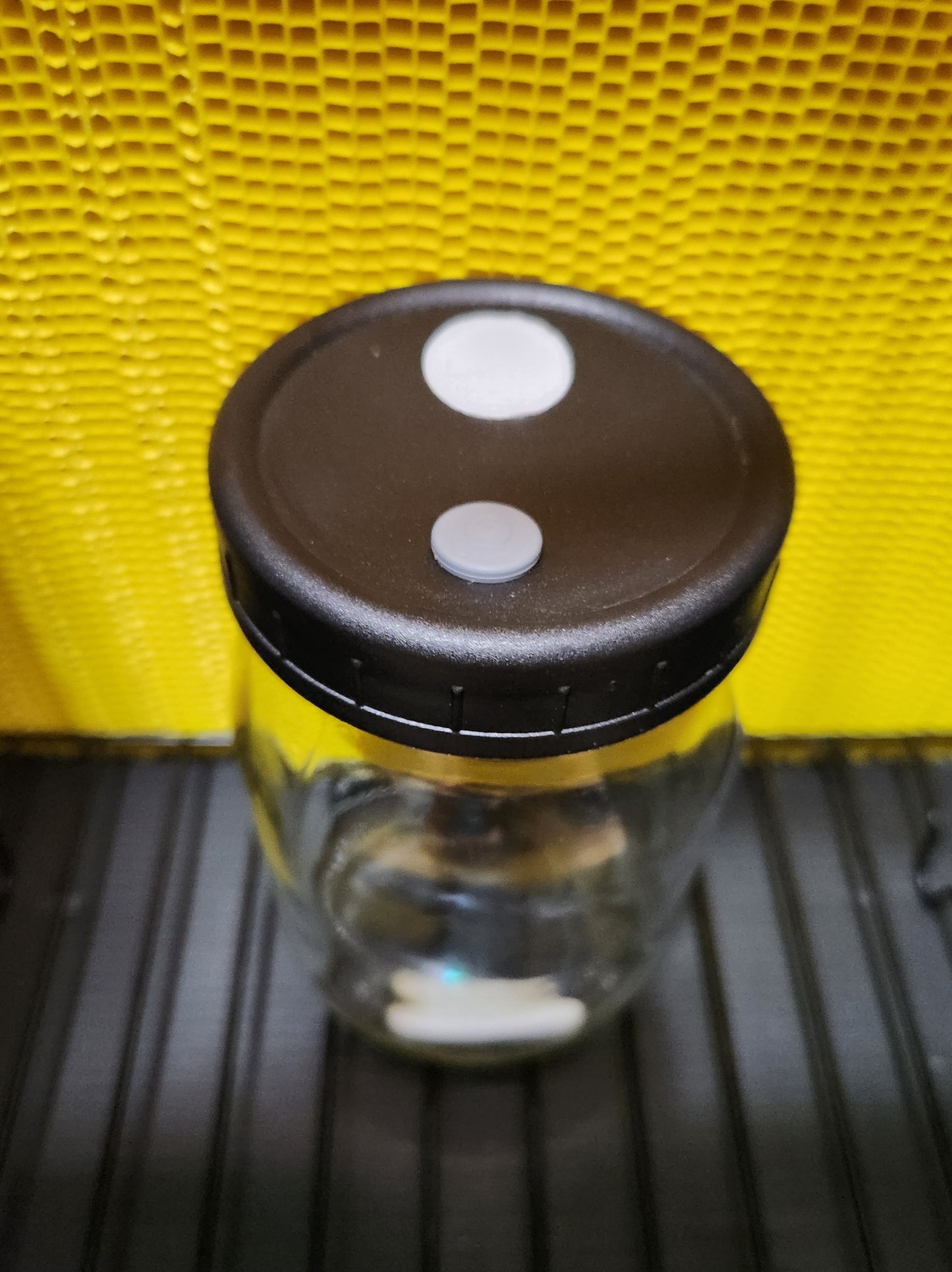 Vented LC Jar/Lid Kit (500 ml) - Injection Port and 0.3-micron Filter
