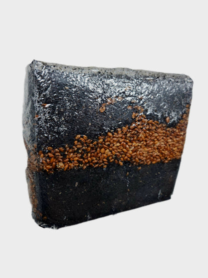 "BLACK GOLD GROW BLOCK" All-in-One Grain/Dung/Compost Mushroom Growing Kit (6 lbs)